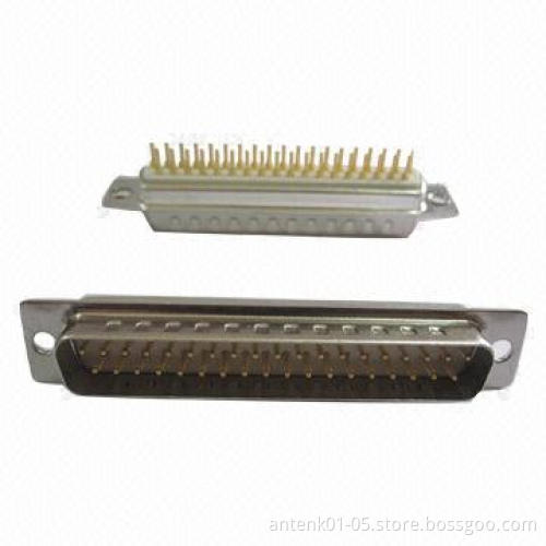 Machined Contact D-sub Connector, Vertical, Female or Male Type, 37P